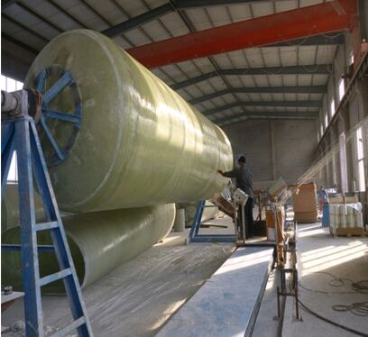 玻璃钢储罐制作现场