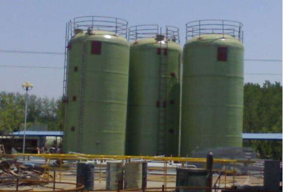 30立方玻璃钢罐施工现场