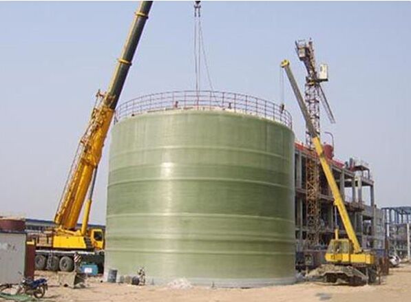 玻璃钢储罐施工现场实拍大图